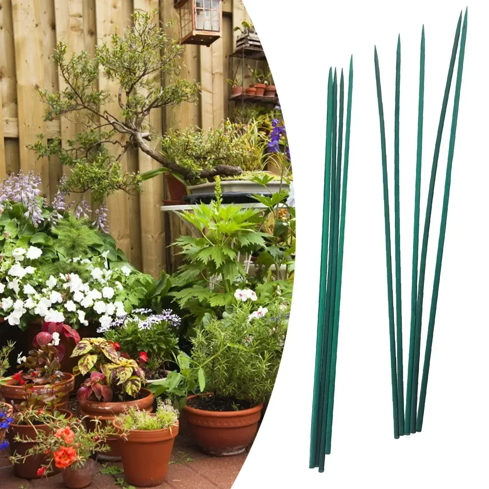 Plant Support Stake - 10pc 40cm Plant Stake KIT Wood