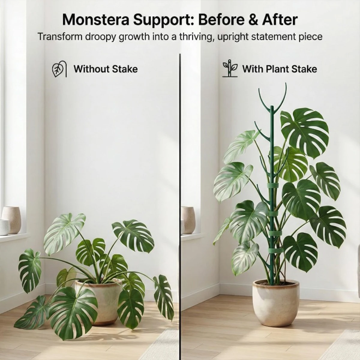 6Pcs Monstera Plant Support Se - Plant Support Stake review and price