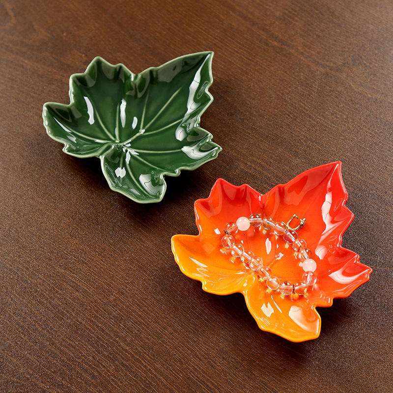Ceramic JewelryDish Maple Leaf - Fiddle Leaf Fig review and price