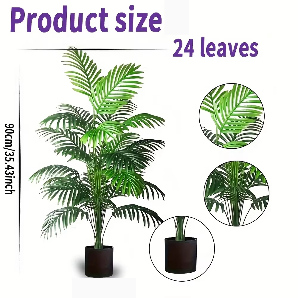 24 Leaves Areca Palm Artificia - Succulent Set review and price