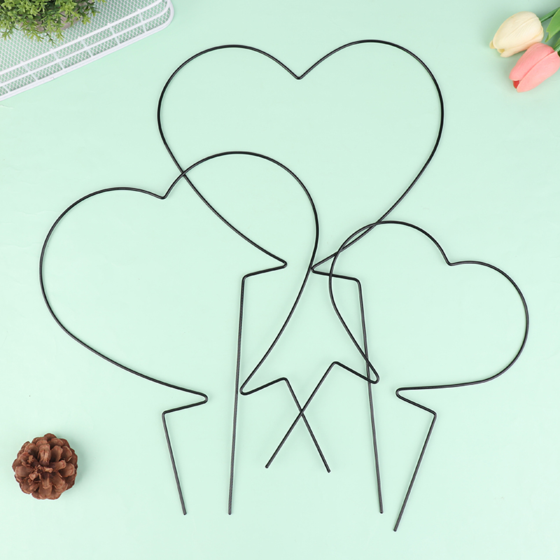 2Pcs Iron Heart-Shaped Garden  - Plant Support Stake review and price