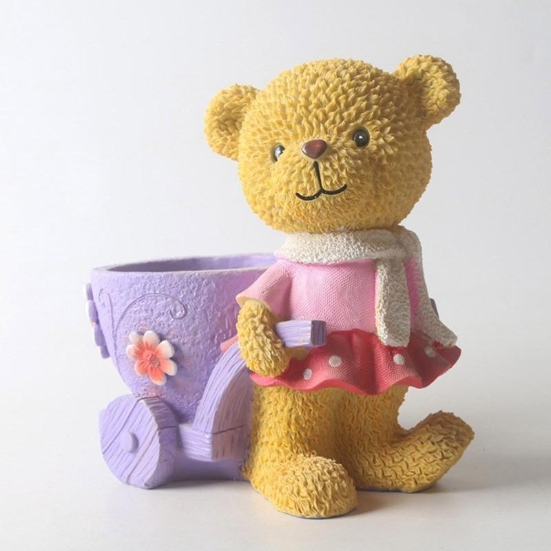 Lovely Bear Gypsum Silicone Mo - Terracotta Pot review and price